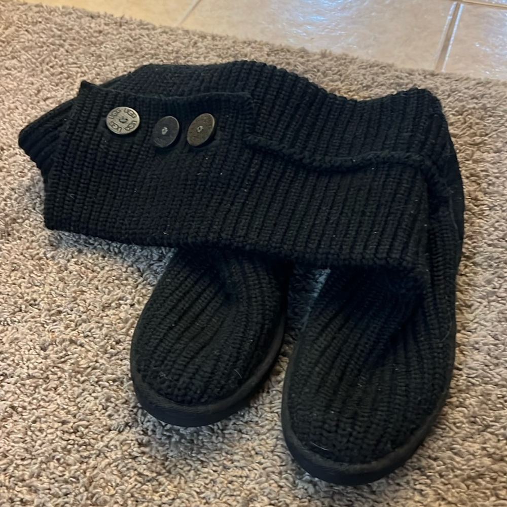 Ugg high fold over knit boots